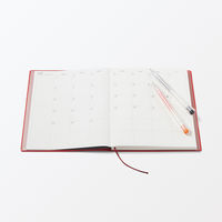 無印良品 月曜始まりマンスリー ウィークリースケジュール帳 ２０２５年１２月始まり Ａ５ 赤 良品計画