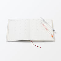 無印良品 月曜始まりバーチカルスケジュール帳 ２０２５年１２月始まり Ｂ６ 白 マンスリー ウィークリ― 良品計画
