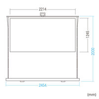サンワサプライ プロジェクタースクリーン(床置き・超短焦点対応・100型・16:9) PRS-YPT100HDT 1枚（直送品）