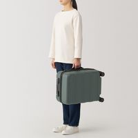 無印良品 バーを自由に調節できる ハードキャリーケース ３６Ｌ カーキ タテ５４×ヨコ３７×マチ２４ｃｍ 良品計画