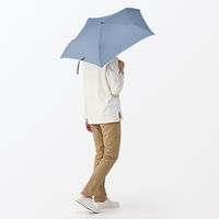 無印良品 晴雨兼用 軽量 折りたたみ傘 親骨の長さ５０ｃｍ スモーキーブルー 良品計画