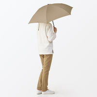 無印良品 晴雨兼用 ２通りにたためる 折りたたみ傘 親骨の長さ５５ｃｍ ダークベージュ 良品計画