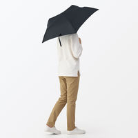 無印良品 晴雨兼用 軽量 折りたたみ傘 親骨の長さ５０ｃｍ 黒 良品計画