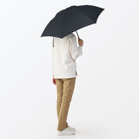 無印良品 晴雨兼用 ２通りにたためる 折りたたみ傘 親骨の長さ５５ｃｍ 黒 良品計画
