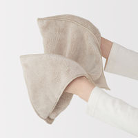 無印良品 マイクロファイバー ポケット付ペット用タオル ３４×３５ｃｍ ベージュ 良品計画