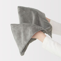 無印良品 マイクロファイバー ポケット付ペット用タオル ３４×３５ｃｍ チャコール 良品計画