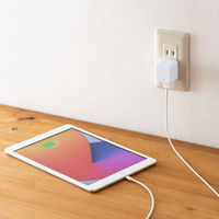 サンワサプライ キューブ型USB充電器(2.4A・ホワイト) ACA-IP79W 1個