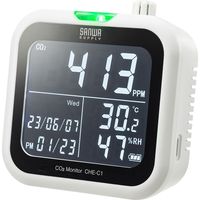 サンワサプライ CO2二酸化炭素測定器(温度・湿度計付き) CHE-C1 1個（直送品）