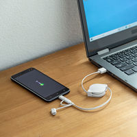 Lightningケーブル　0.8m　KB-IPLTM08KW　サンワサプライ　1本