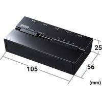 サンワサプライ 磁石付きUSB2.0手動切替器(4回路) SW-US24MG 1個