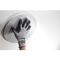 【天然ゴム背抜き手袋】 ショーワグローブ DURACoil（デュラコイル） 耐切創 NO346-L グレー 1双