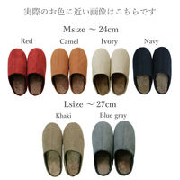 ストロング ふかふか軽いボアルームスリッパ Mサイズ アイボリー 1足 48-3-050（直送品）