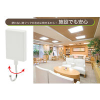 マグエックス マグネット抗菌フラットフック(L) MFH-6W 1個
