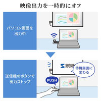 サンワサプライ ワイヤレスHDMIエクステンダー VGA-EXWHD9 1個