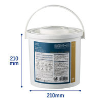 ウェットティッシュ アルコール 雑巾のように使える 超大判ウェットシート アルコール バケツタイプ 大容量 1個（100枚入）コクヨ