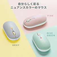 ワイヤレスマウス　無線　静音　3ボタン　中型サイズ　ブルーLED　400-MAWC177BL　サンワサプライ　１個