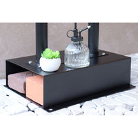 MOJYU ローザ スタンドポスト ブラック 1台（直送品）