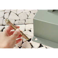 MOJYU フィオーレ スタンドポスト エバーグリーン/ホワイト木目 1台（直送品）