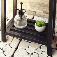 MOJYU シモン スタンドポスト ミルクティーベージュ/ホワイト木目 1台（直送品）