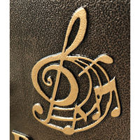 MOJYU ミュージカルノート 鋳物壁掛けポスト ブロンズ 1台（直送品）