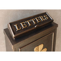 MOJYU クローバー 鋳物壁掛けポスト ブロンズ 1台（直送品）