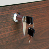 MOJYU クレオ 壁掛けポスト ライトベージュ/ブラウン木目 1台（直送品）