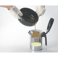 オークス オイルポット 600ml Leye ロカポット ろ過パウダー付き 日本製 487962 1個（直送品）