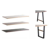 【軒先渡し】東馬 テルム ダイニングテーブル天板 180 幅1800×奥行800×高さ25mm BK/WN 1台（直送品）