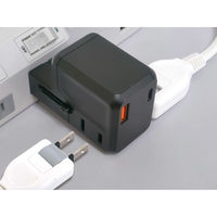 カシムラ 海外用マルチ変換プラグ USBA+C PD20W WP-113M 1個（直送品）