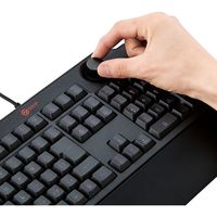 ゲーミングキーボード 有線 メンブレン フル リストレスト付 ボリュームダイヤル ブラック TK-G02UMBK エレコム 1個
