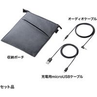 サンワサプライ Bluetoothヘッドセット（両耳タイプ・ノイズキャンセリング機能付き） MM-BTSH55BK 1個（直送品）