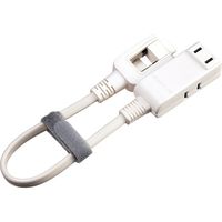 延長コード 電源タップ 0.2m 2P（ピン） 3個口 ライトグレー TAP-M702W サンワサプライ 1個
