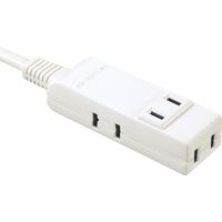延長コード 電源タップ 0.5m 2P（ピン） 4個口 ライトグレー TAP-M805W サンワサプライ 1個