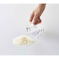 tower（タワー） 密閉 袋ごと米びつ 5kg 計量カップ付 ホワイト 1個 山崎実業