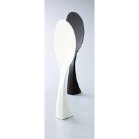 立つしゃもじ ブラック K386BK 1本 食洗機対応 マーナ（marna）