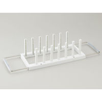 キッチン水切りラック 伸縮タイプ ホワイト 1個 伸晃