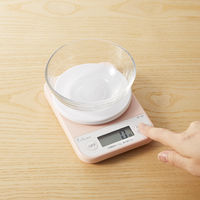 タニタ（TANITA） キッチンスケール 1kg ピンク KF100 1個 計量器 クッキングスケール　はかり