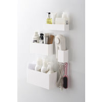 tower（タワー） マグネットストレージバスケット ホワイト 1個 山崎実業 キッチン収納