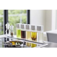 tower（タワー） 詰め替え用調味料ボトル ホワイト 1個 山崎実業 キッチン収納