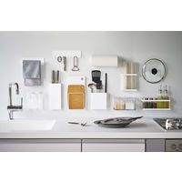 tower（タワー） マグネット包丁スタンド ホワイト 1個 山崎実業 キッチン収納