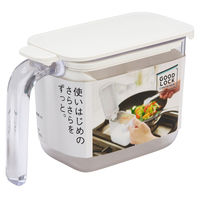 調味料ポット 調味料ケース ホワイト 1個 マーナ 小さじスプーン付 調味料入れ キッチン用品