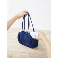 広がるランチバッグ ネイビー 1枚 マーナ ランチマット 弁当袋 弁当包み お弁当箱グッズ