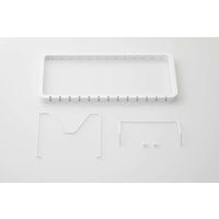 tower（タワー） シンク下 伸縮鍋蓋＆フライパンスタンド ホワイト 1個 山崎実業