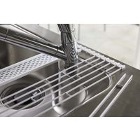 tower（タワー） 折り畳み水切り シリコーントレー付き L ホワイト 1個 山崎実業