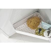 tower（タワー） マグネットバスルームコーナーおもちゃラック ホワイト 1個 山崎実業