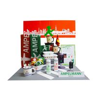 アンペルマン AMPELMANN ホーロー浅型角容器M 保存容器 琺瑯 900ml 蓋つき 富士ホーロー