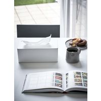 tower（タワー） 厚型対応ティッシュケース ホワイト 1個 山崎実業