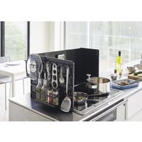 tower（タワー） 伸縮レンジガード ブラック 1個 山崎実業 【送料無料】