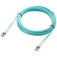 サンワサプライ  補強メガネ型光ファイバケーブル（マルチOM3、LC×2-LC×2、1m） HKB-HOM3LCLC-01（直送品）