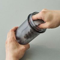 LIV PLUS シェイカーボトル　プロテイン ジム 830ml ラウンド ブラック ABF942BLK 1個